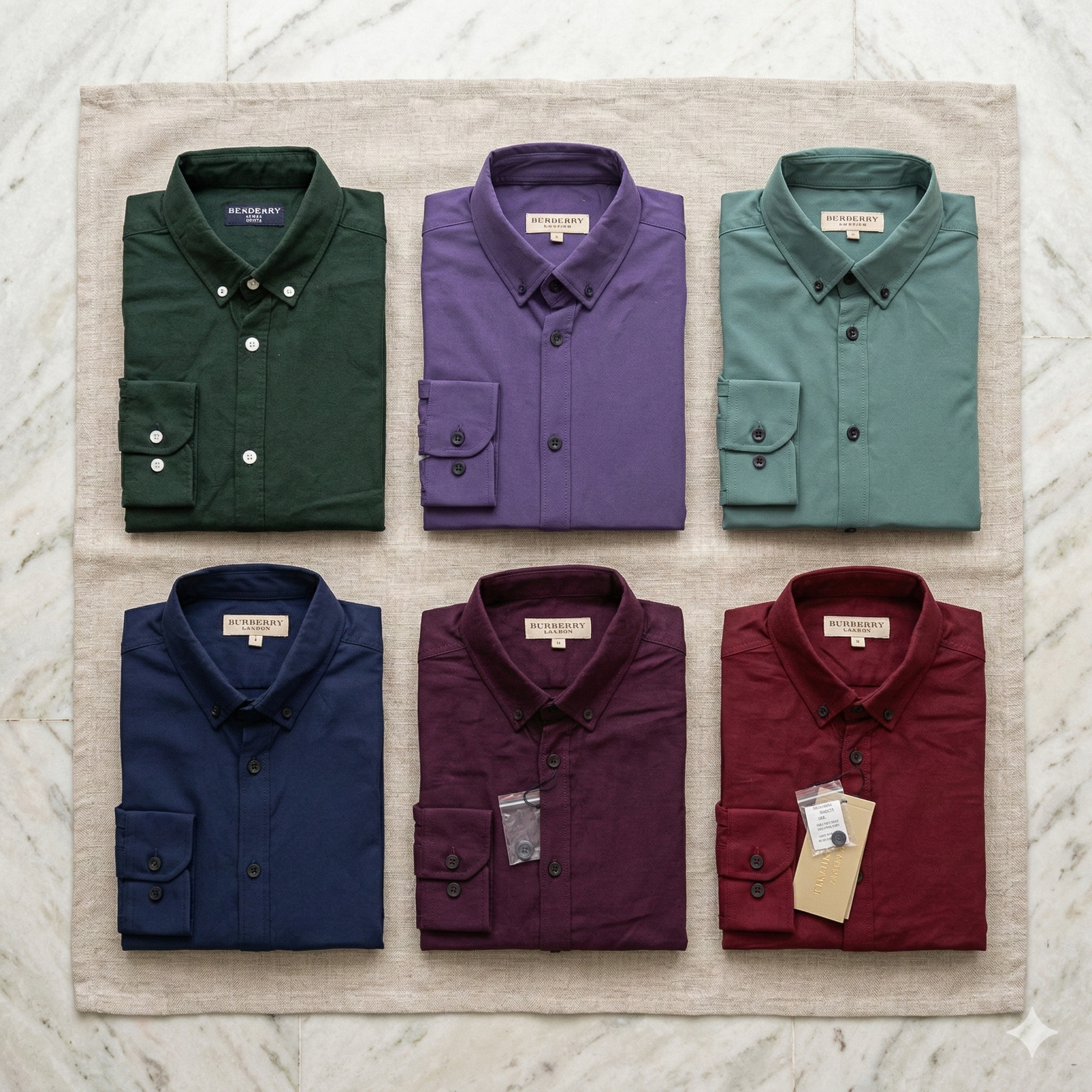 Solid Color Assorted Size Premium Quality (6 pcs) Solid Colour Long Sleeve Shirt || 1760